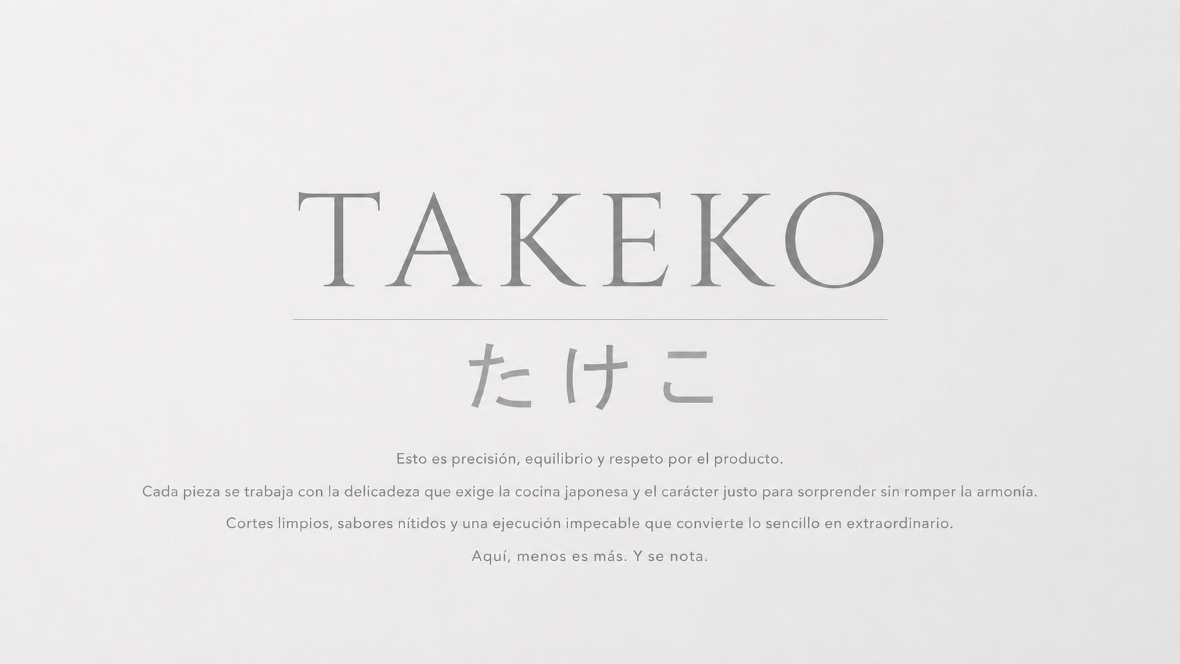 Concepto gastronómico de Mercado SantaAna - Takeko